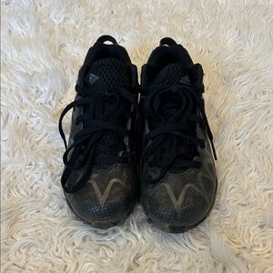 Adidas Kids Black and Gray cleats